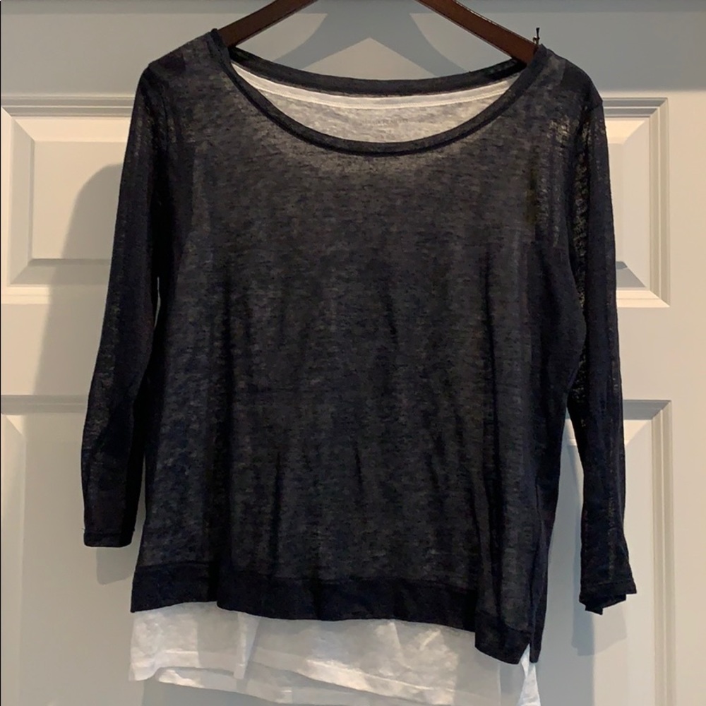 NWT Majestic Filatures Double Layer Boatneck